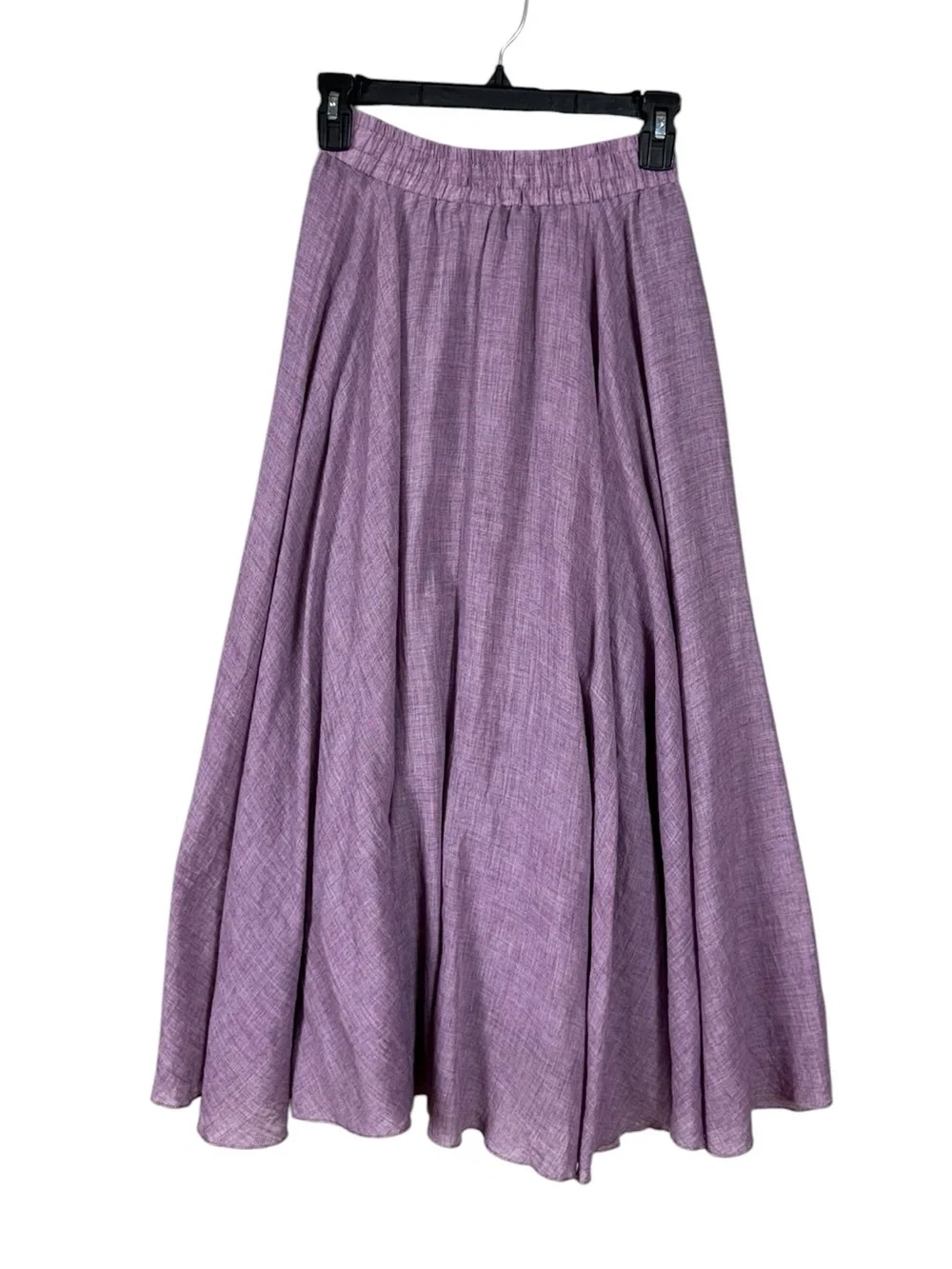 Womens Maxi Skirt XS Fairy Whimsical Cottage‎ Romantic Pastel Purple Coachella